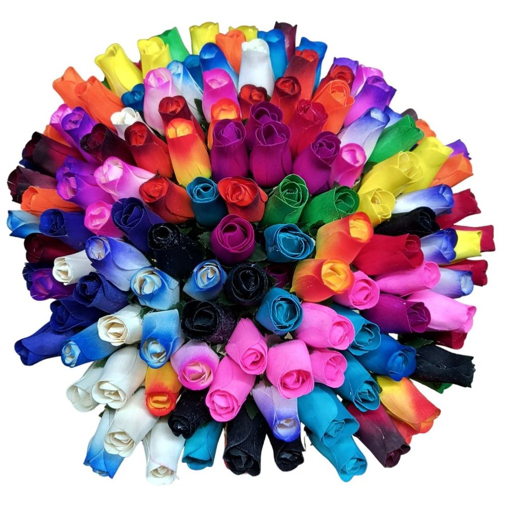 Bulk 144 individual Wooden Roses. Use for Crafts, Fundraisers, Give aways, Valen